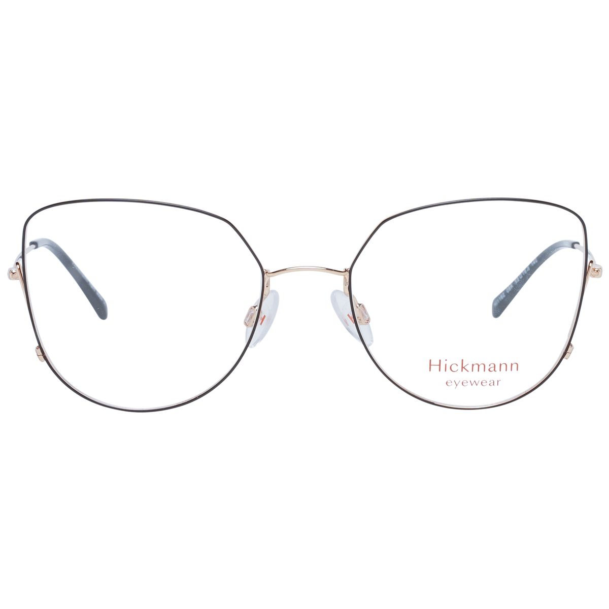 Übergroße Cateye-Brille mit Metallgestell
