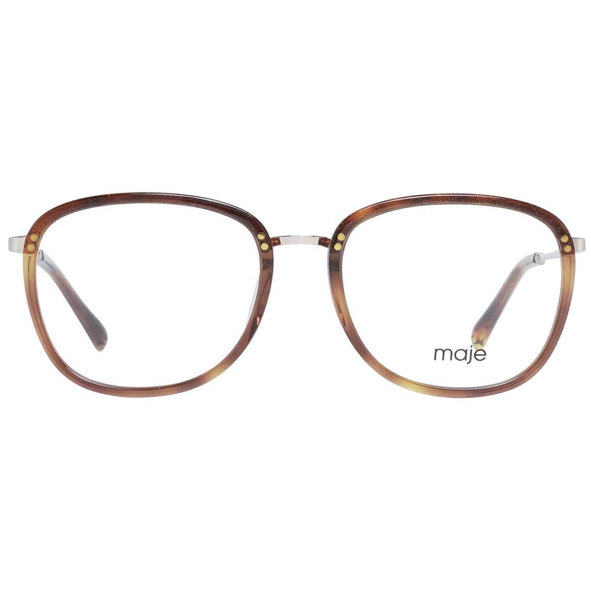 Klassische ovale Brille in Schildpatt-Optik