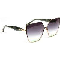Geometrische Oversize-Sonnenbrille im Butterfly-Stil