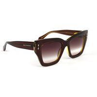 Übergroße Cat-Eye-Sonnenbrille aus Azetat