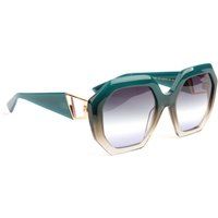 Hexagonale Sonnenbrille mit Verlaufsgläsern