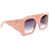 Quadratische Oversize-Sonnenbrille mit Facettenschliff