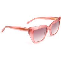 Übergroße transparente Sonnenbrille in Quadratform