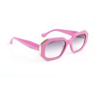 Geometrische Vollrand-Sonnenbrille aus Azetat