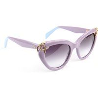 Schicke Cat-Eye-Sonnenbrille mit Golddetails