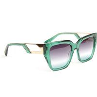 Oversize-Sonnenbrille mit Metallbügeln