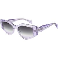 Transparente Geometrische Cat-Eye Sonnenbrille