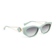 Architektonische geometrische Cat-Eye-Sonnenbrille