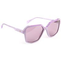 Geometrische Oversized-Sonnenbrille aus Acetat