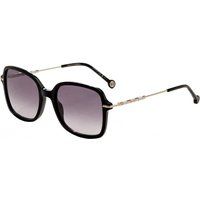 Quadratische Oversize-Sonnenbrille mit verzierten Bügeln