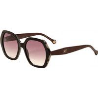 Sechseckige Oversize-Sonnenbrille mit Verlauf