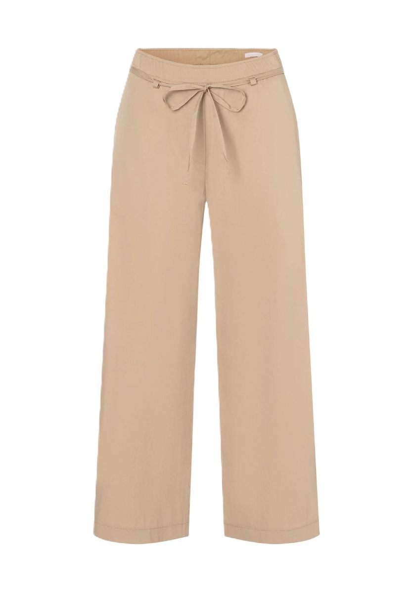 Stoffhose mit geradem Bein und Bindegürtel