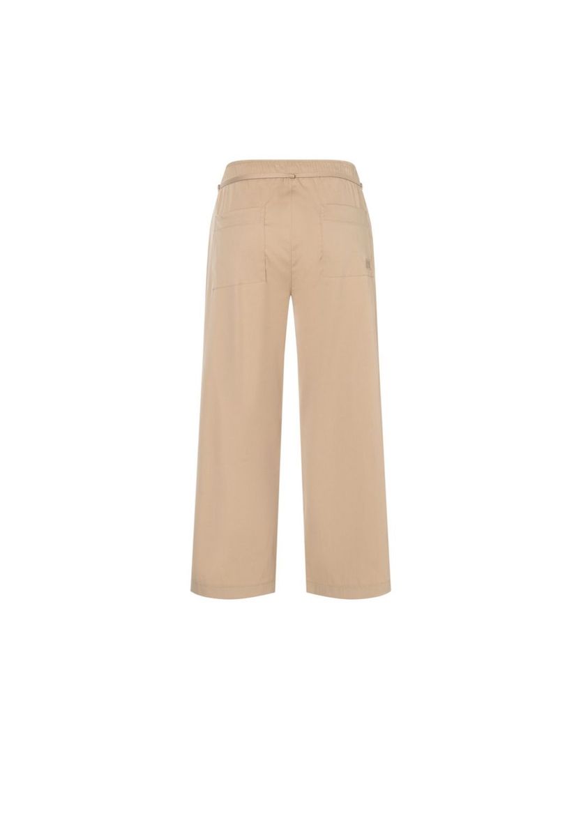 Stoffhose mit geradem Bein und Bindegürtel