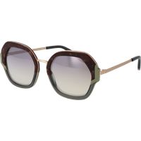Geometrische Vollrand-Sonnenbrille mit Farbverlauf