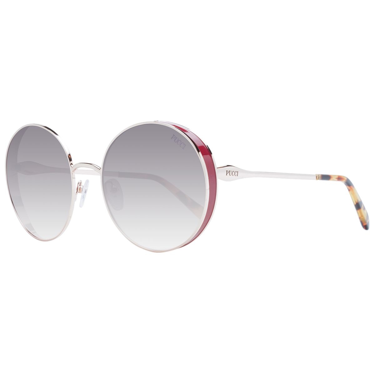 Runde Oversized Sonnenbrille mit Verlaufsgläsern