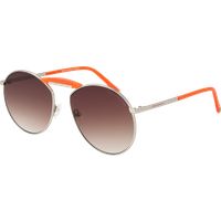 Runde Sonnenbrille mit Farbakzenten