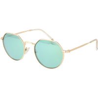 Geometrische verspiegelte Metall-Sonnenbrille