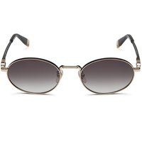 Elegante ovale roségoldene Sonnenbrille