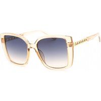 Quadratische Verlaufs-Sonnenbrille mit Kettendetail