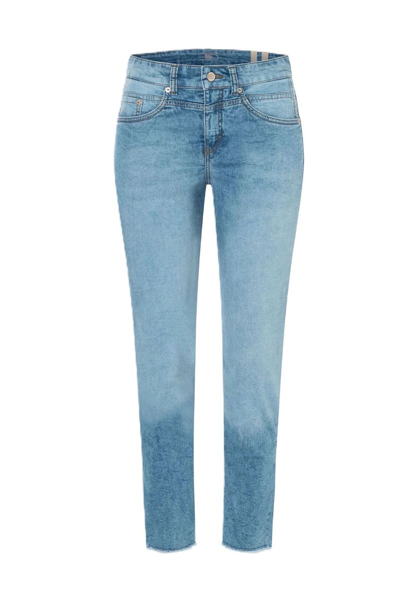 Slim-Fit-Jeans mit Umschlag
