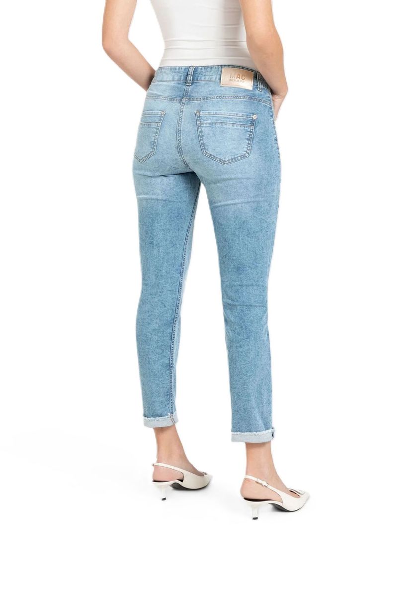 Slim-Fit-Jeans mit Umschlag