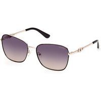 Elegante Eckige Metall-Sonnenbrille