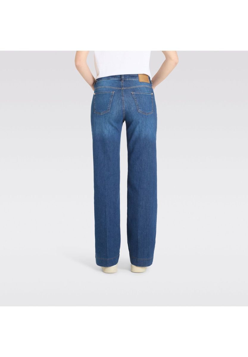Klassische Wide-Leg Denim-Hose