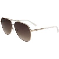 Pilotenbrille mit Kristallverzierung