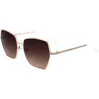 Übergroße geometrische Butterfly-Sonnenbrille