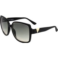 Oversized Quadratische Sonnenbrille mit Goldrand