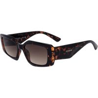 Markante geometrische Sonnenbrille in Schildpatt