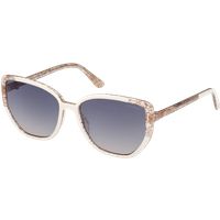 Quadratische Oversize-Glitzer-Sonnenbrille
