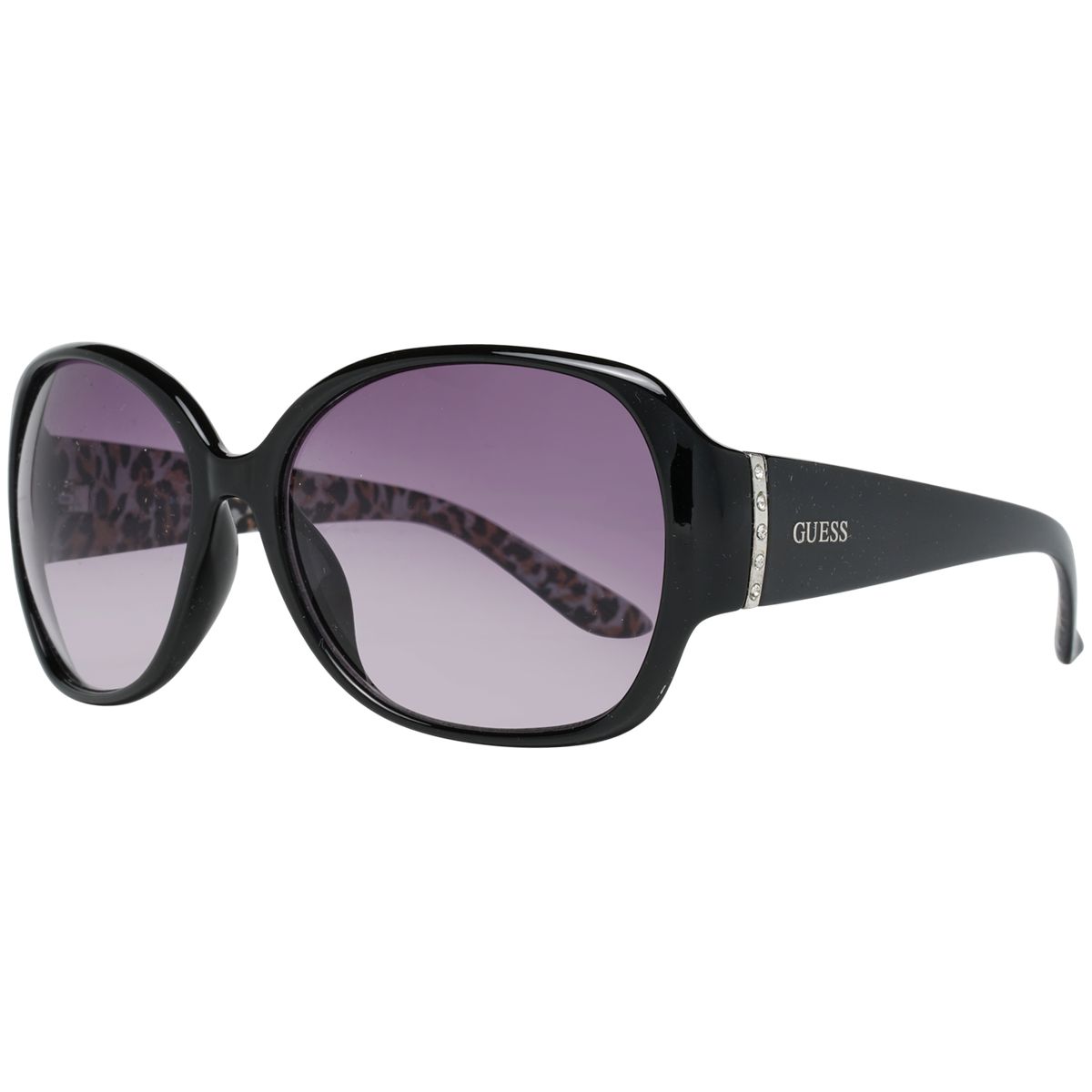 Oversized Schmetterlings-Sonnenbrille mit Strass
