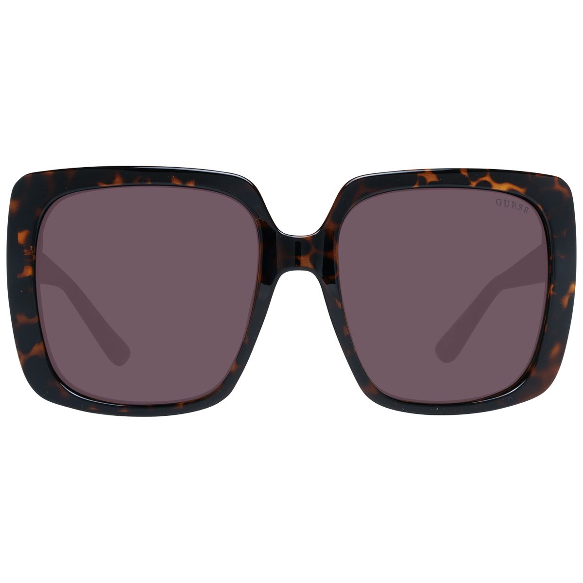 Übergroße quadratische Sonnenbrille in Schildpatt-Optik