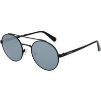 Runde Metallsonnenbrille mit Doppelsteg
