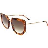 Geometrische Oversize-Sonnenbrille in Schildpatt-Optik