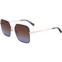 Übergroße quadratische Sonnenbrille mit Farbverlauf