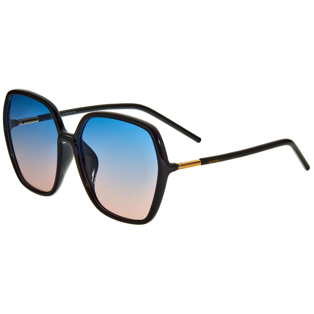 Quadratische Oversize-Polarisations-Sonnenbrille