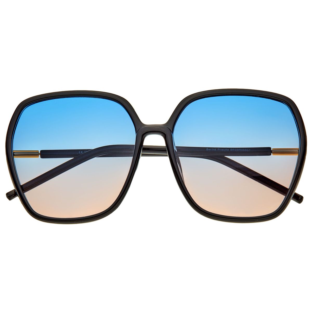 Quadratische Oversize-Polarisations-Sonnenbrille