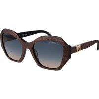 Übergroße Sonnenbrille mit Glitzereffekt