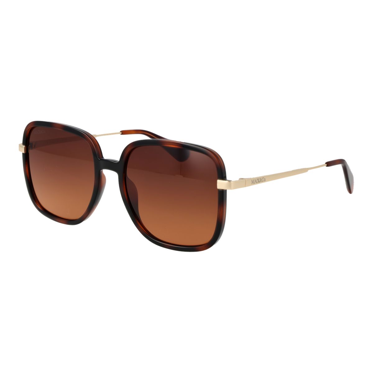 Übergroße Eckige Verlaufs-Sonnenbrille