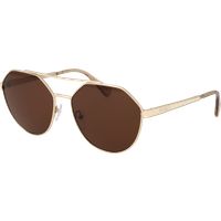 Geometrische Doppelsteg-Metallsonnenbrille