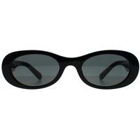 Skulpturale abgerundete ovale Sonnenbrille