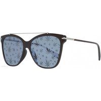 Cat-Eye-Sonnenbrille mit Blattmuster