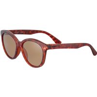Übergroße Cat-Eye-Sonnenbrille in Hornoptik