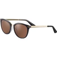 Elegante Cat-Eye-Sonnenbrille aus Materialmix