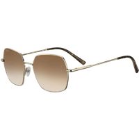 Oversized Geometrische Metall-Sonnenbrille