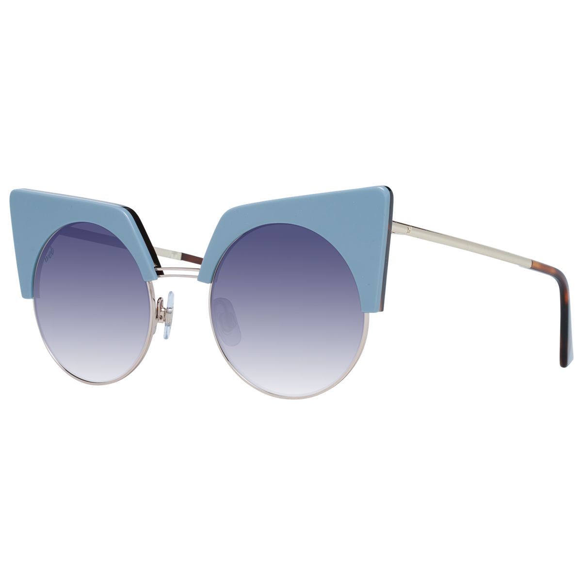 Geometrische Cat-Eye Sonnenbrille mit Farbverlauf