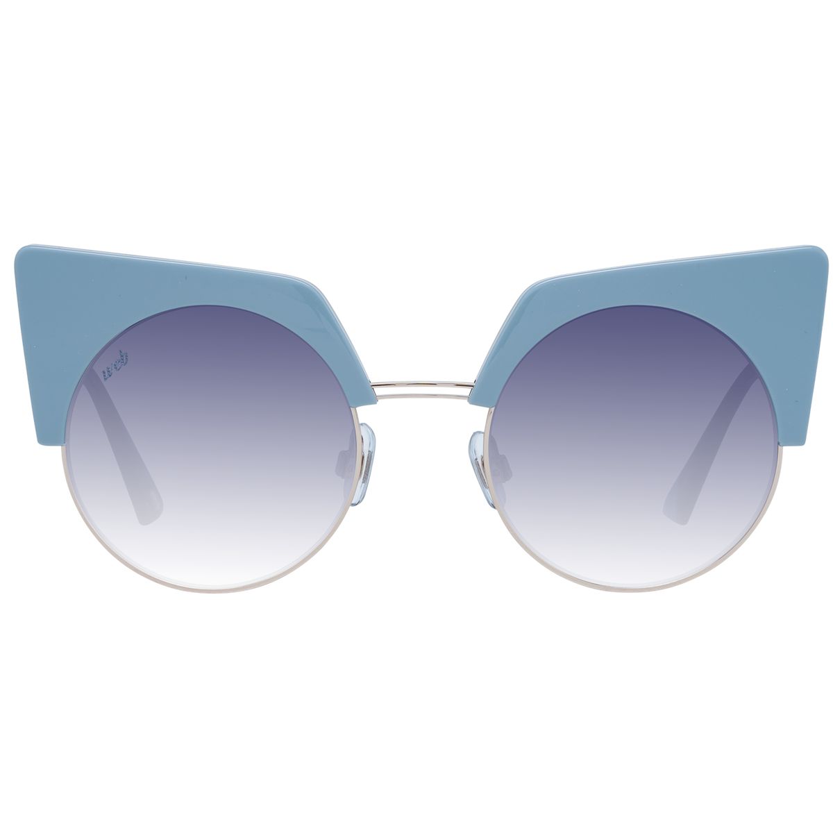Geometrische Cat-Eye Sonnenbrille mit Farbverlauf