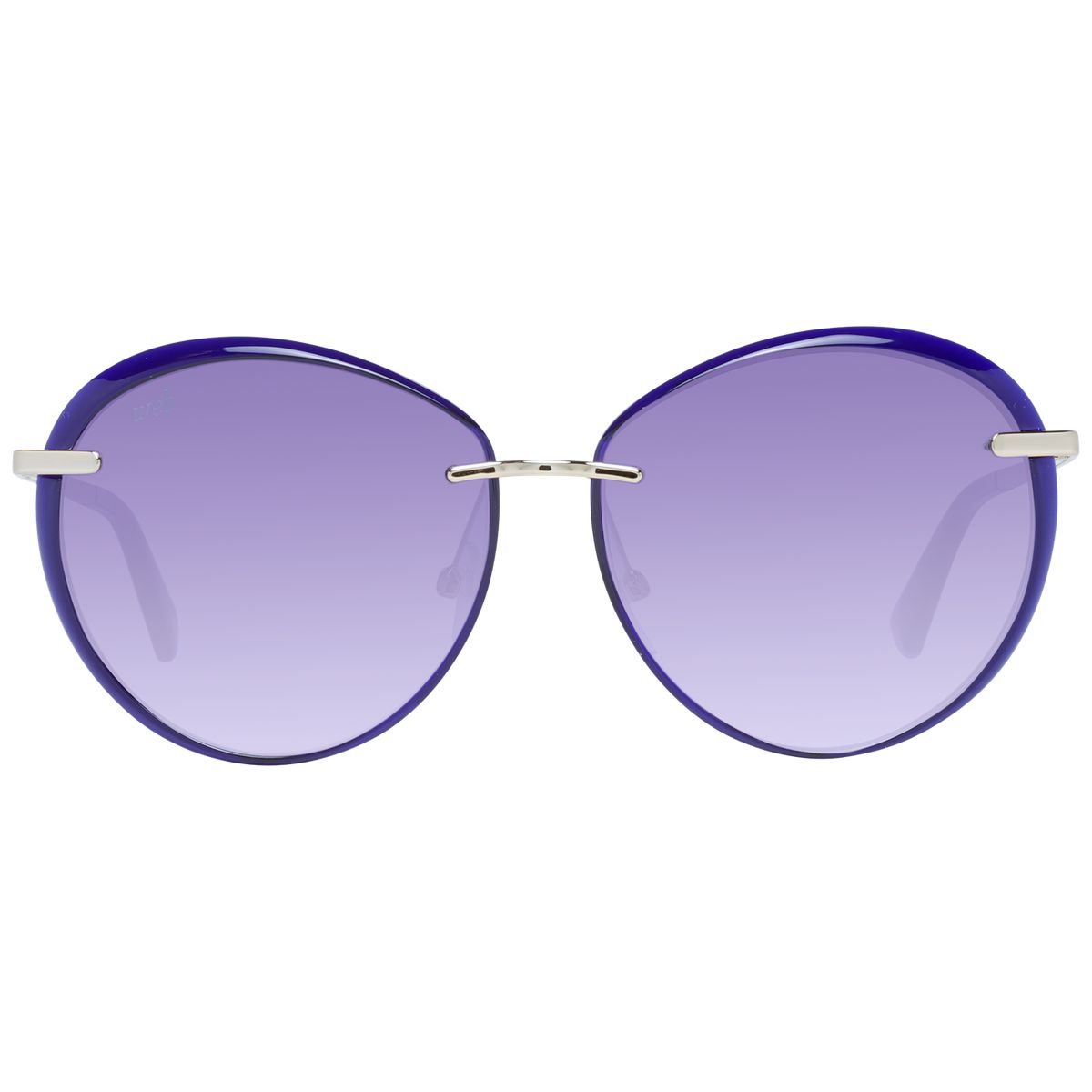 Übergroße runde Sonnenbrille mit Farbverlauf